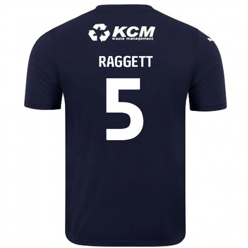 Danxen Dame Sean Raggett #5 Marineblå Bortetrøye Drakt Trøye 2024/25 Skjorter T-Skjorte