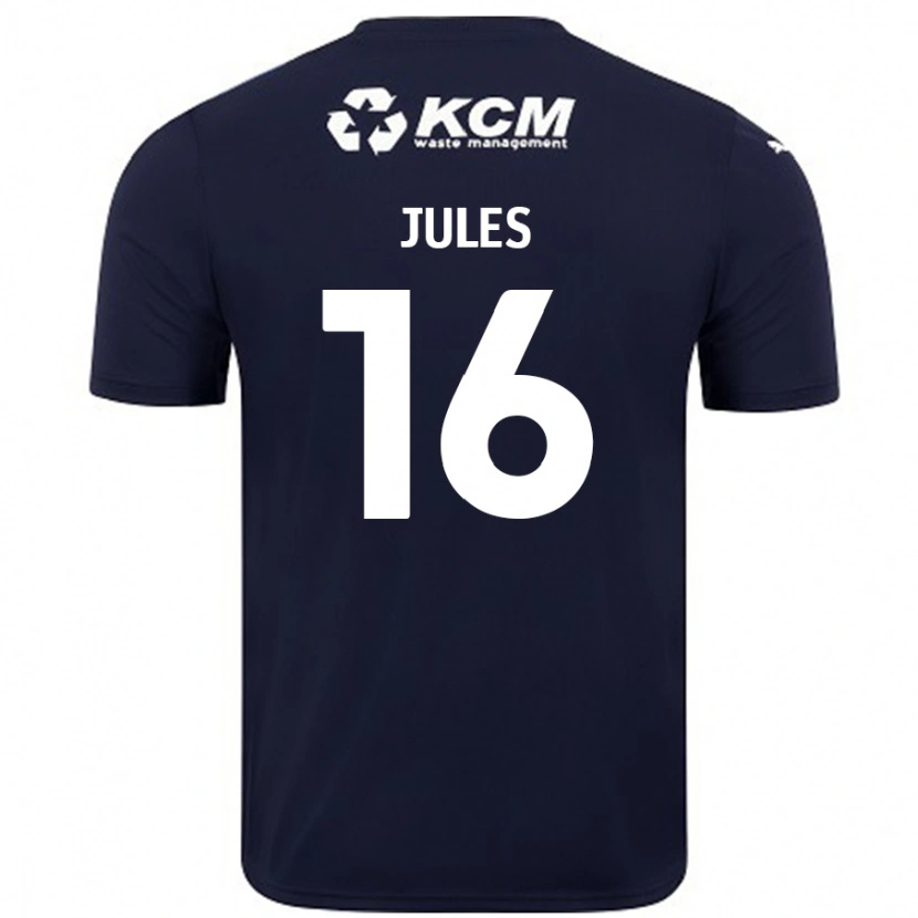 Danxen Dame Zak Jules #16 Marineblå Bortetrøye Drakt Trøye 2024/25 Skjorter T-Skjorte