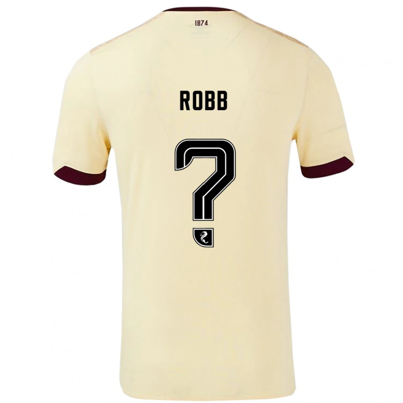 Danxen Dame Callen Robb #0 Krem Burgund Bortetrøye Drakt Trøye 2024/25 Skjorter T-Skjorte