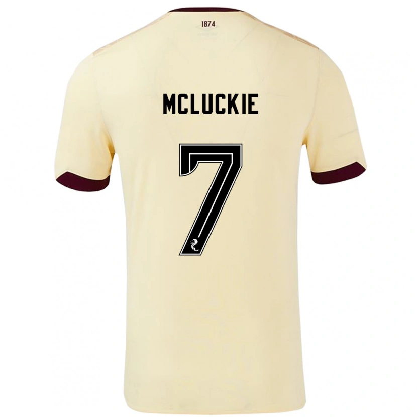 Danxen Dame Bobby Mcluckie #7 Krem Burgund Bortetrøye Drakt Trøye 2024/25 Skjorter T-Skjorte