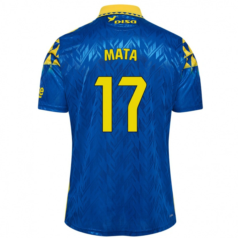 Danxen Dame Jaime Mata #17 Blå Gul Bortetrøye Drakt Trøye 2024/25 Skjorter T-Skjorte