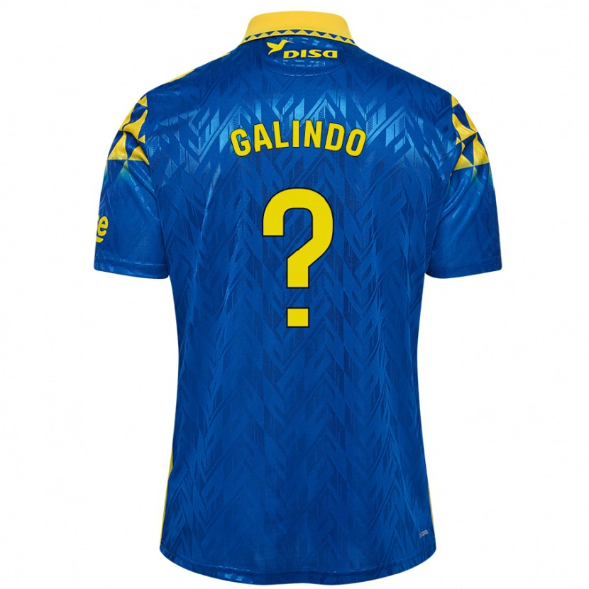 Danxen Dame Cristian Galindo #0 Blå Gul Bortetrøye Drakt Trøye 2024/25 Skjorter T-Skjorte