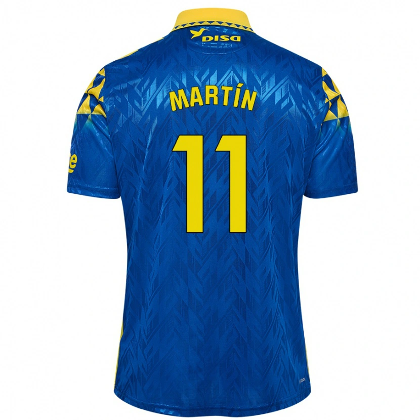 Danxen Dame Diego Martín #11 Blå Gul Bortetrøye Drakt Trøye 2024/25 Skjorter T-Skjorte