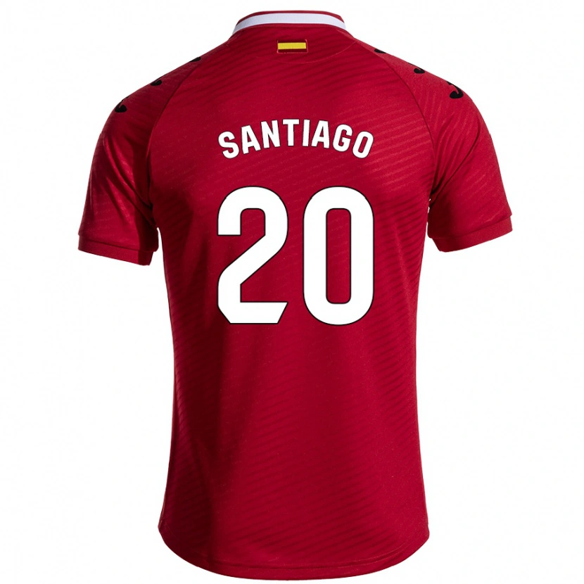 Danxen Dame Yellu Santiago #20 Mørk Rød Bortetrøye Drakt Trøye 2024/25 Skjorter T-Skjorte