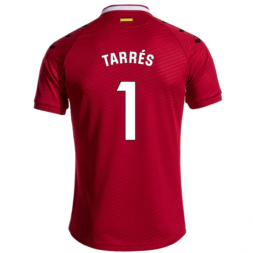 Danxen Dame Lluis Tarrés #1 Mørk Rød Bortetrøye Drakt Trøye 2024/25 Skjorter T-Skjorte