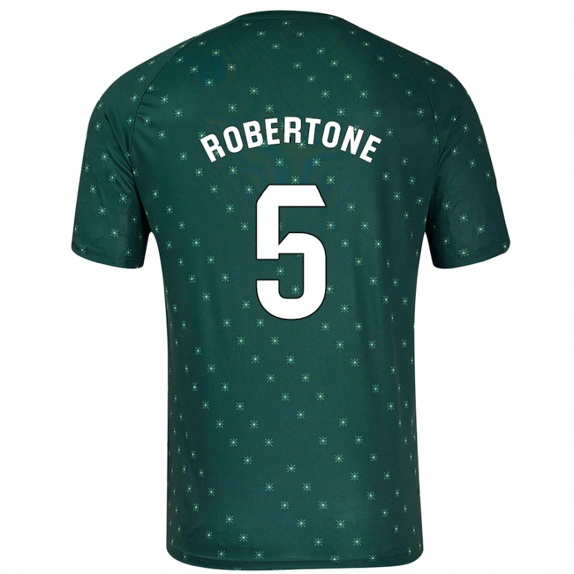 Danxen Dame Lucas Robertone #5 Mørkegrønn Bortetrøye Drakt Trøye 2024/25 Skjorter T-Skjorte