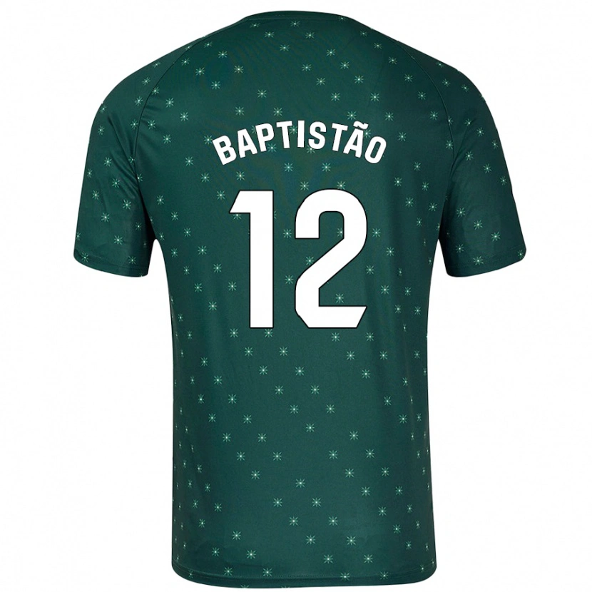 Danxen Dame Léo Baptistão #12 Mørkegrønn Bortetrøye Drakt Trøye 2024/25 Skjorter T-Skjorte