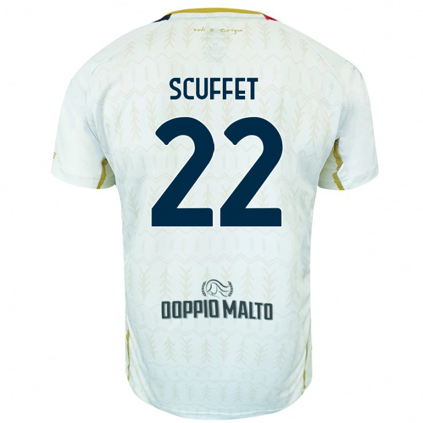 Danxen Dame Simone Scuffet #22 Hvit Bortetrøye Drakt Trøye 2024/25 Skjorter T-Skjorte