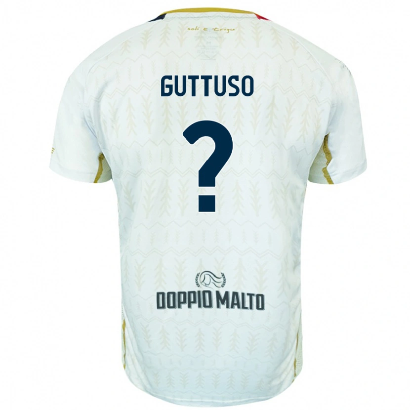 Danxen Dame Iacopo Guttuso #0 Hvit Bortetrøye Drakt Trøye 2024/25 Skjorter T-Skjorte