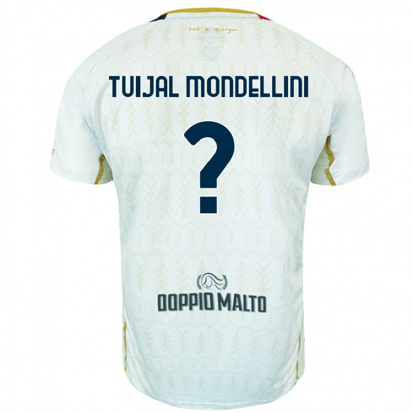 Danxen Dame Luca Tuijal Mondellini #0 Hvit Bortetrøye Drakt Trøye 2024/25 Skjorter T-Skjorte
