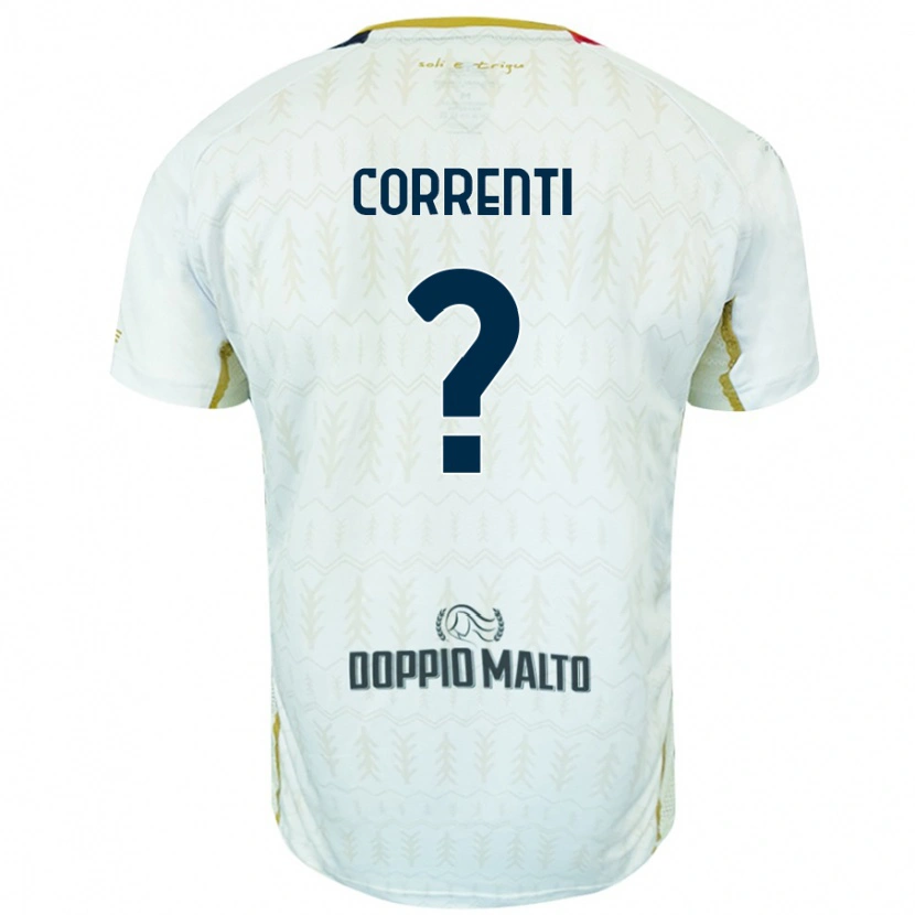 Danxen Dame Gabriele Correnti #0 Hvit Bortetrøye Drakt Trøye 2024/25 Skjorter T-Skjorte