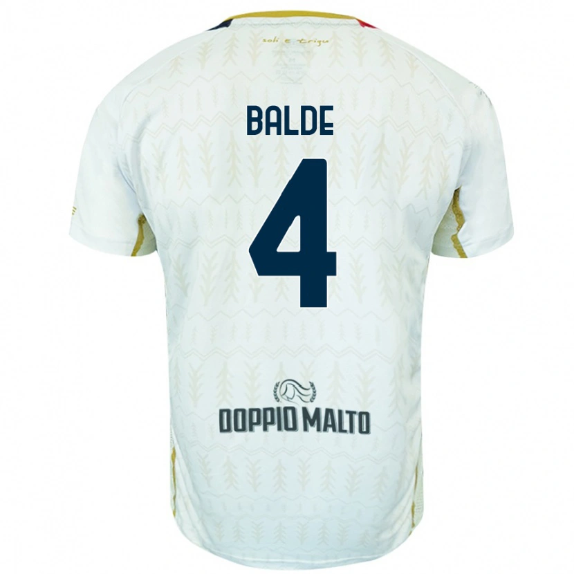 Danxen Dame Mamadou Balde #4 Hvit Bortetrøye Drakt Trøye 2024/25 Skjorter T-Skjorte