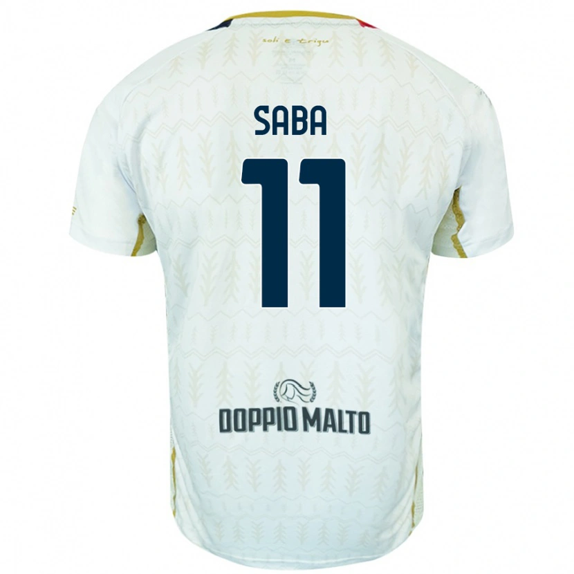 Danxen Dame Alessio Saba #11 Hvit Bortetrøye Drakt Trøye 2024/25 Skjorter T-Skjorte