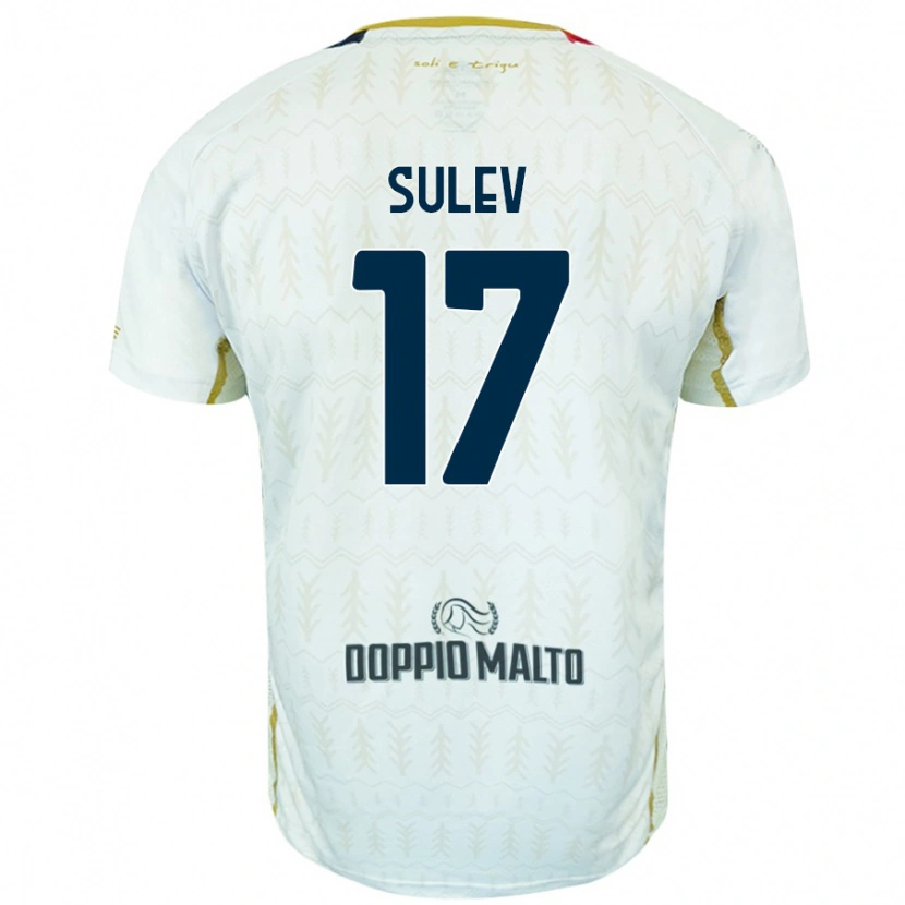 Danxen Dame Ivan Sulev #17 Hvit Bortetrøye Drakt Trøye 2024/25 Skjorter T-Skjorte
