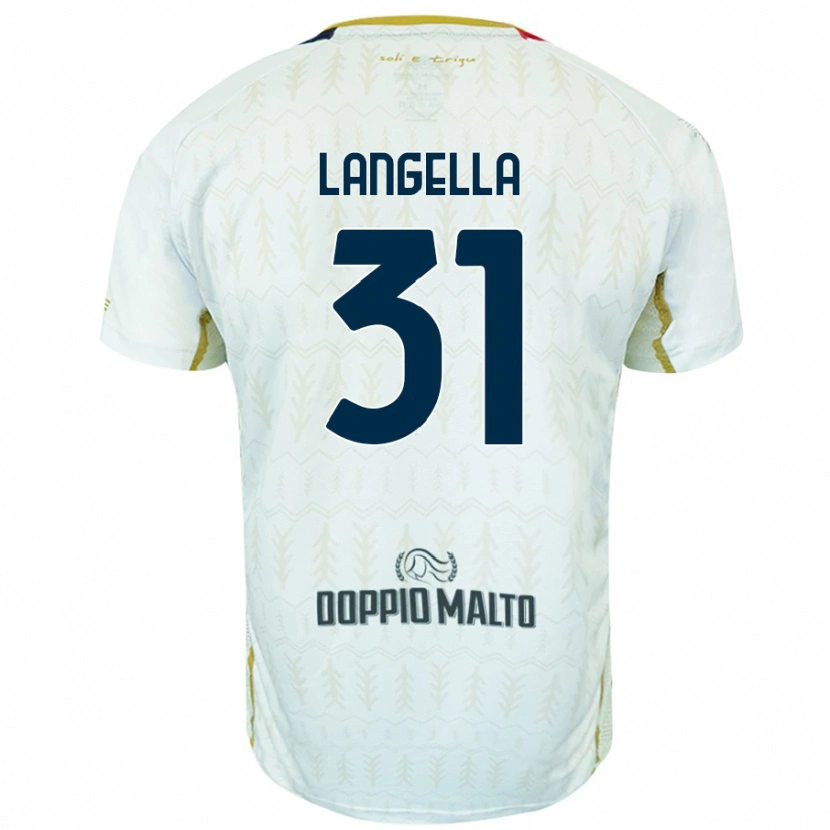 Danxen Dame Matteo Langella #31 Hvit Bortetrøye Drakt Trøye 2024/25 Skjorter T-Skjorte