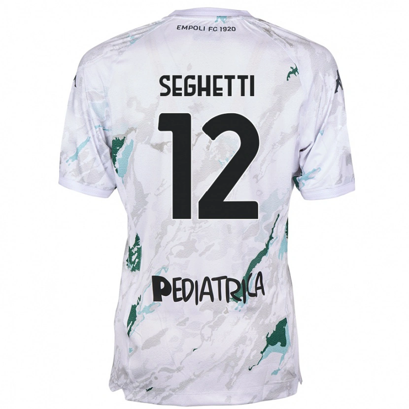 Danxen Dame Jacopo Seghetti #12 Grå Bortetrøye Drakt Trøye 2024/25 Skjorter T-Skjorte