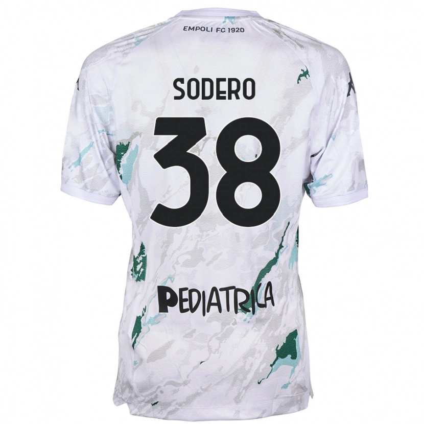 Danxen Dame Andrea Sodero #38 Grå Bortetrøye Drakt Trøye 2024/25 Skjorter T-Skjorte