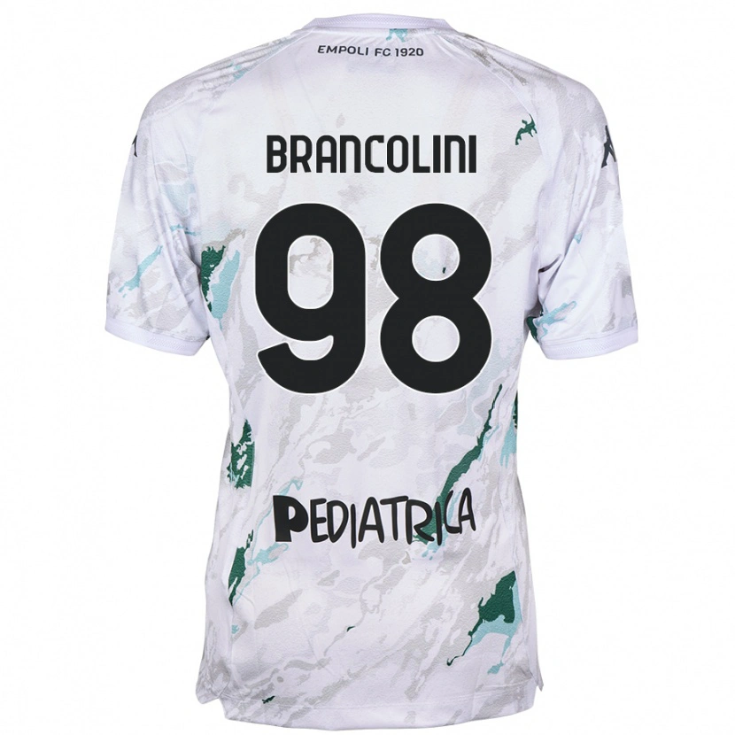 Danxen Dame Federico Brancolini #98 Grå Bortetrøye Drakt Trøye 2024/25 Skjorter T-Skjorte