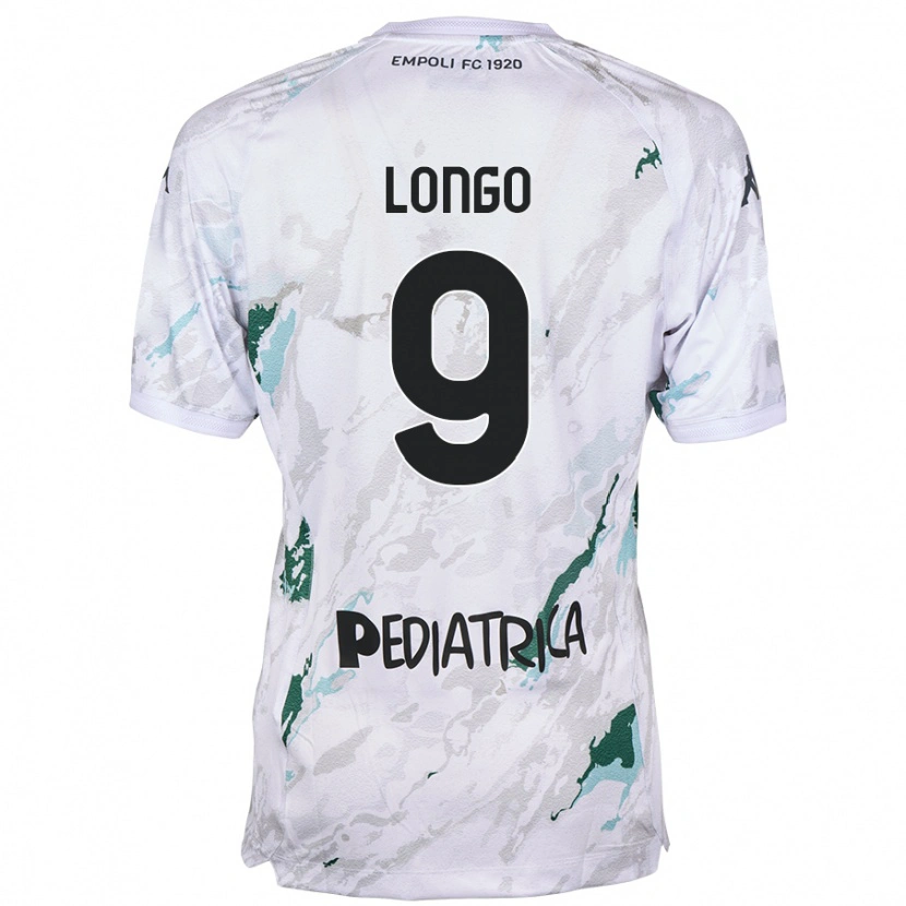 Danxen Dame Mattia Longo #9 Grå Bortetrøye Drakt Trøye 2024/25 Skjorter T-Skjorte
