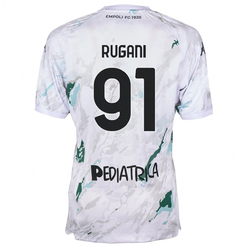 Danxen Dame Tommaso Rugani #91 Grå Bortetrøye Drakt Trøye 2024/25 Skjorter T-Skjorte