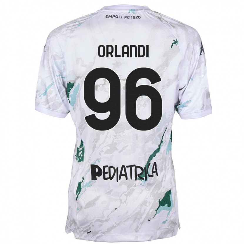 Danxen Dame Andrea Orlandi #96 Grå Bortetrøye Drakt Trøye 2024/25 Skjorter T-Skjorte