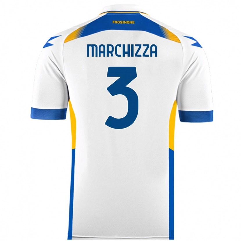 Danxen Dame Riccardo Marchizza #3 Hvit Bortetrøye Drakt Trøye 2024/25 Skjorter T-Skjorte