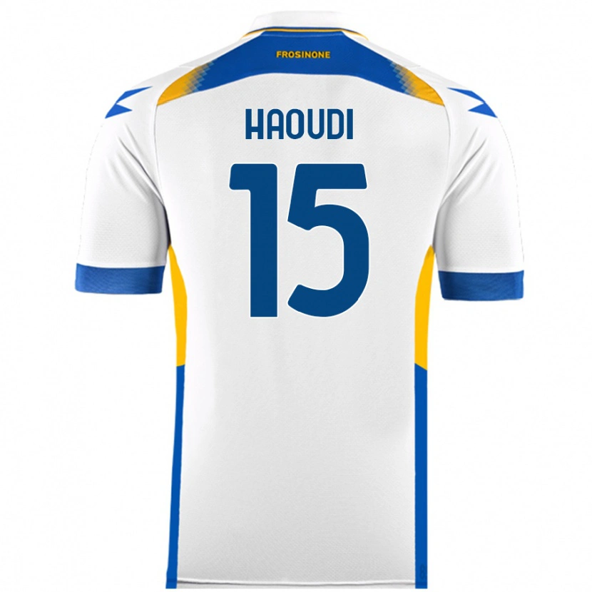 Danxen Dame Hamza Haoudi #15 Hvit Bortetrøye Drakt Trøye 2024/25 Skjorter T-Skjorte