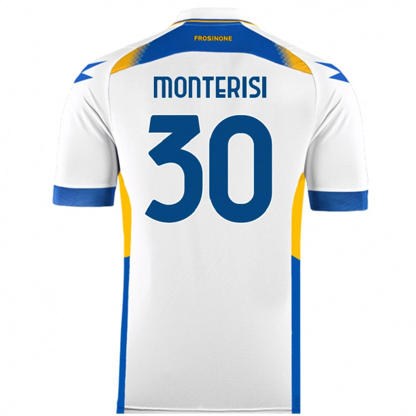 Danxen Dame Ilario Monterisi #30 Hvit Bortetrøye Drakt Trøye 2024/25 Skjorter T-Skjorte