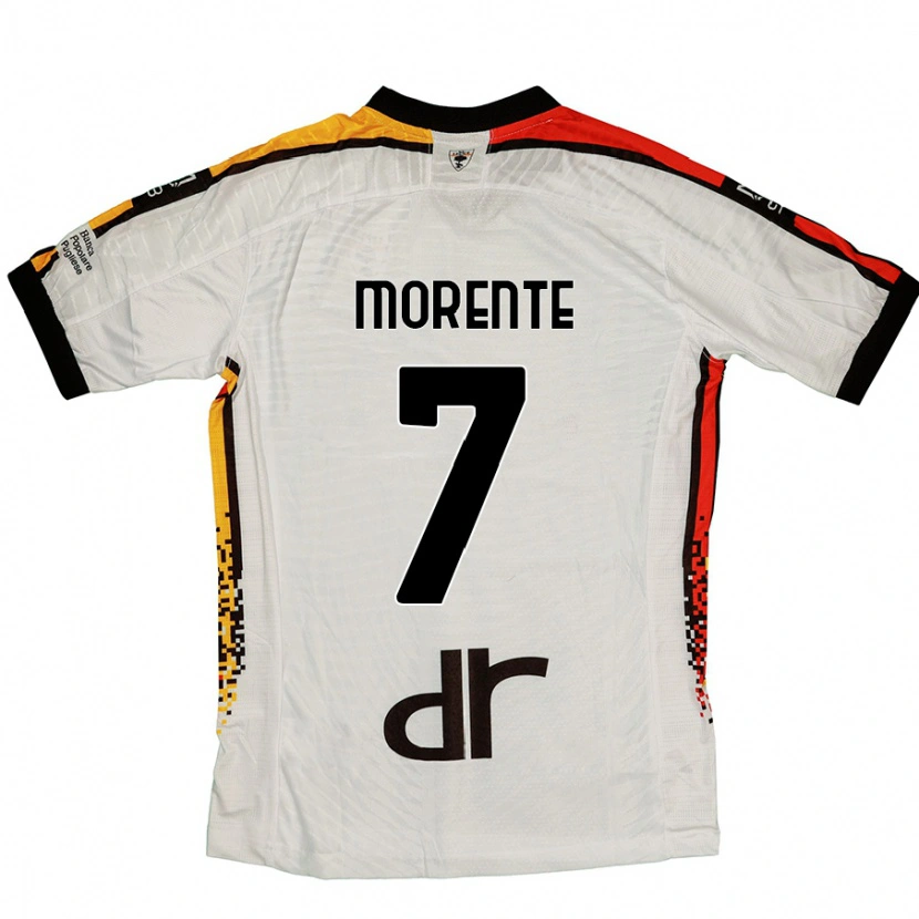 Danxen Dame Tete Morente #7 Hvit Svart Bortetrøye Drakt Trøye 2024/25 Skjorter T-Skjorte