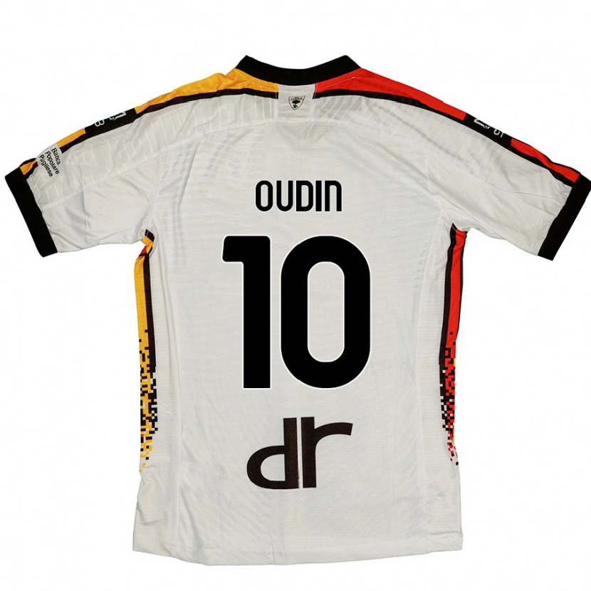 Danxen Dame Rémi Oudin #10 Hvit Svart Bortetrøye Drakt Trøye 2024/25 Skjorter T-Skjorte