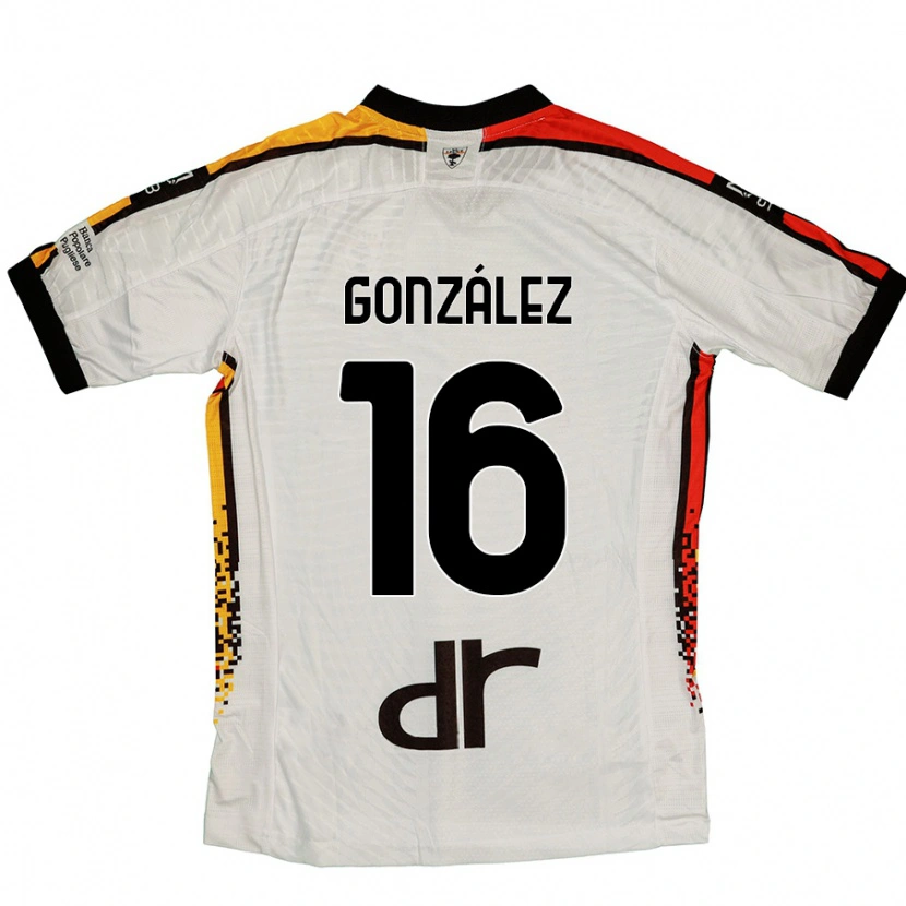 Danxen Dame Joan González #16 Hvit Svart Bortetrøye Drakt Trøye 2024/25 Skjorter T-Skjorte