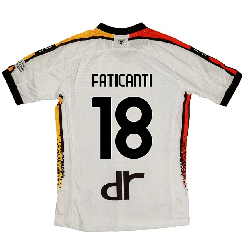 Danxen Dame Giacomo Faticanti #18 Hvit Svart Bortetrøye Drakt Trøye 2024/25 Skjorter T-Skjorte