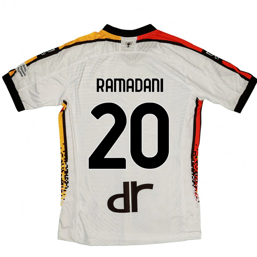 Danxen Dame Ylber Ramadani #20 Hvit Svart Bortetrøye Drakt Trøye 2024/25 Skjorter T-Skjorte
