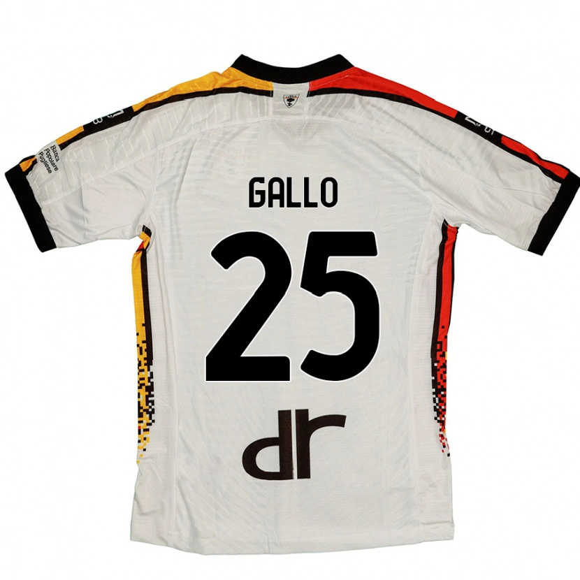 Danxen Dame Antonino Gallo #25 Hvit Svart Bortetrøye Drakt Trøye 2024/25 Skjorter T-Skjorte