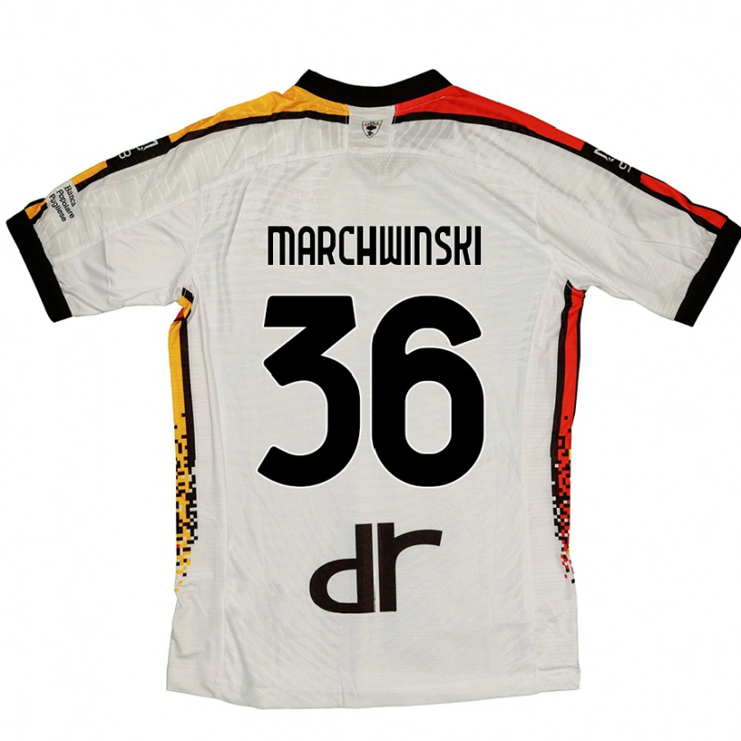Danxen Dame Filip Marchwinski #36 Hvit Svart Bortetrøye Drakt Trøye 2024/25 Skjorter T-Skjorte