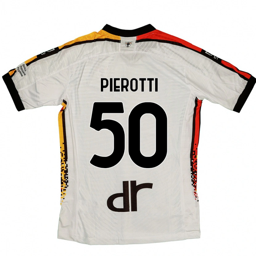 Danxen Dame Santiago Pierotti #50 Hvit Svart Bortetrøye Drakt Trøye 2024/25 Skjorter T-Skjorte