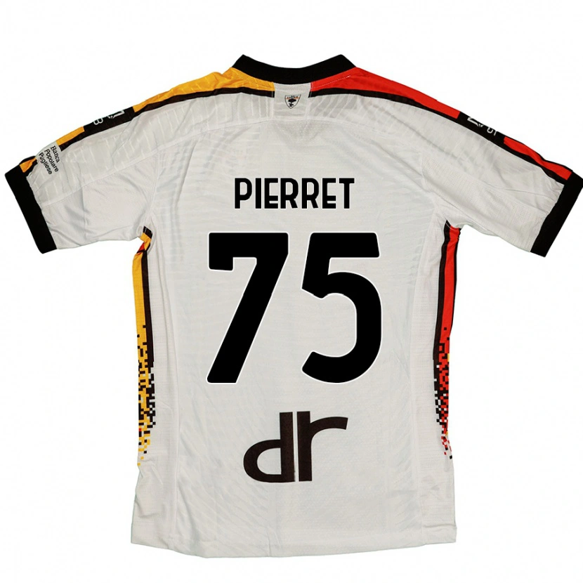 Danxen Dame Balthazar Pierret #75 Hvit Svart Bortetrøye Drakt Trøye 2024/25 Skjorter T-Skjorte