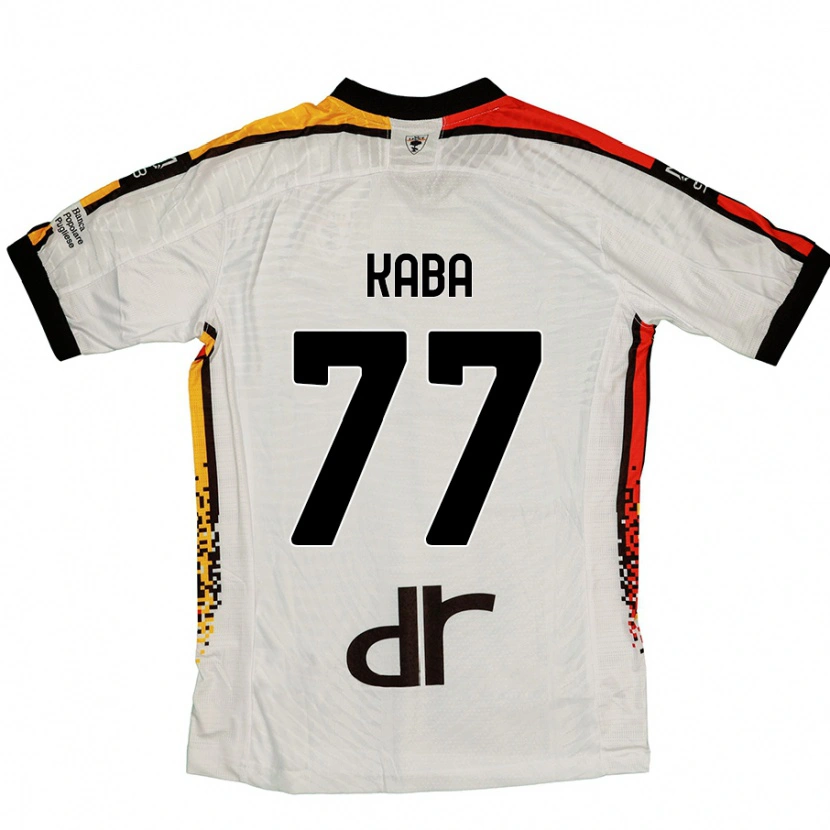 Danxen Dame Mohamed Kaba #77 Hvit Svart Bortetrøye Drakt Trøye 2024/25 Skjorter T-Skjorte
