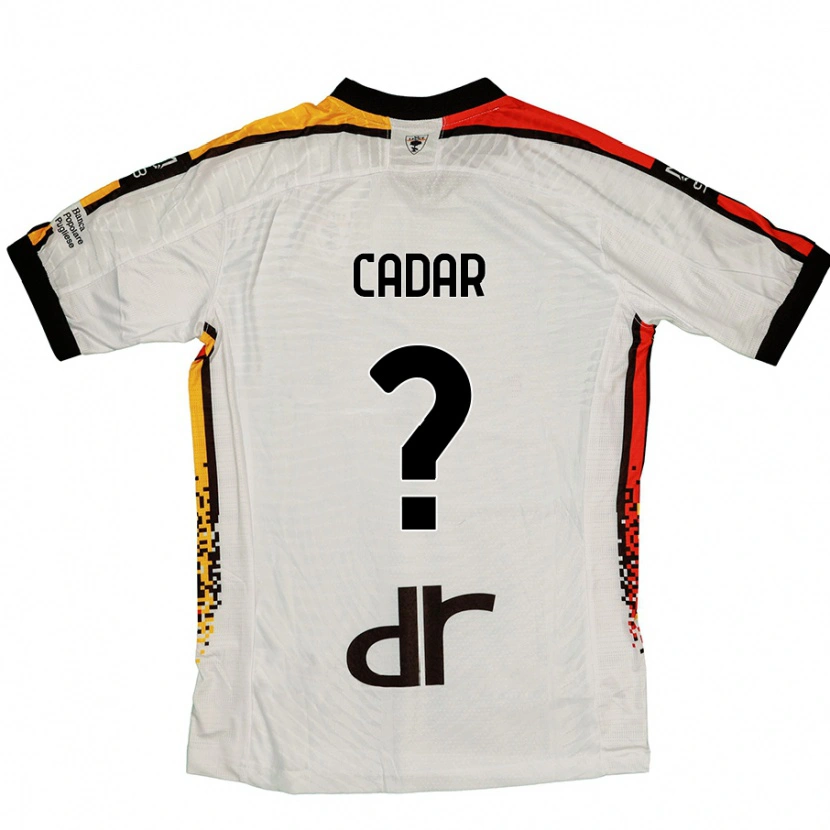 Danxen Dame Edgar Cadar #0 Hvit Svart Bortetrøye Drakt Trøye 2024/25 Skjorter T-Skjorte
