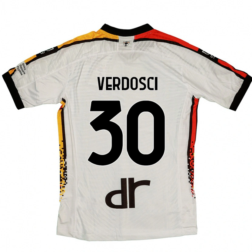 Danxen Dame Simone Verdosci #30 Hvit Svart Bortetrøye Drakt Trøye 2024/25 Skjorter T-Skjorte