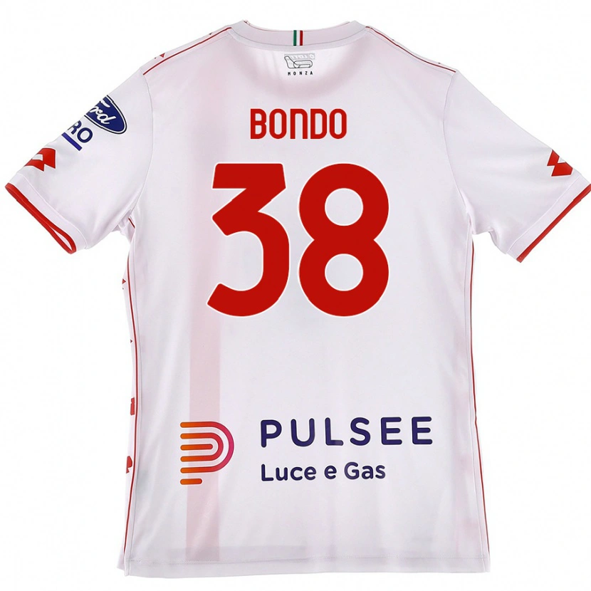 Danxen Dame Warren Bondo #38 Hvit Rød Bortetrøye Drakt Trøye 2024/25 Skjorter T-Skjorte