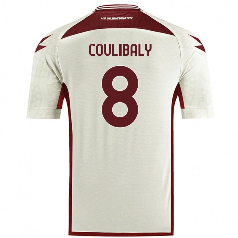 Danxen Dame Mamadou Coulibaly #8 Kremfarge Bortetrøye Drakt Trøye 2024/25 Skjorter T-Skjorte