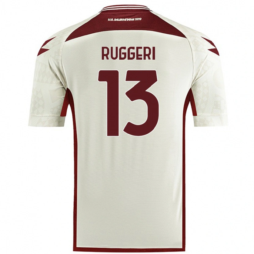 Danxen Dame Fabio Ruggeri #13 Kremfarge Bortetrøye Drakt Trøye 2024/25 Skjorter T-Skjorte