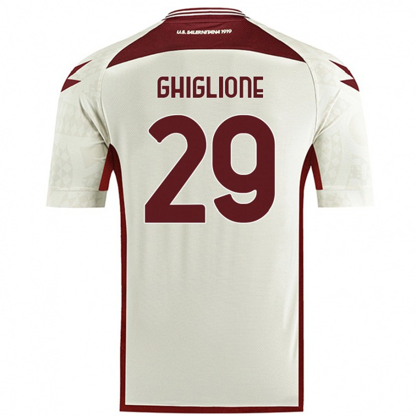 Danxen Dame Paolo Ghiglione #29 Kremfarge Bortetrøye Drakt Trøye 2024/25 Skjorter T-Skjorte
