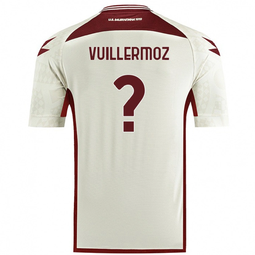 Danxen Dame Joshua Vuillermoz #0 Kremfarge Bortetrøye Drakt Trøye 2024/25 Skjorter T-Skjorte