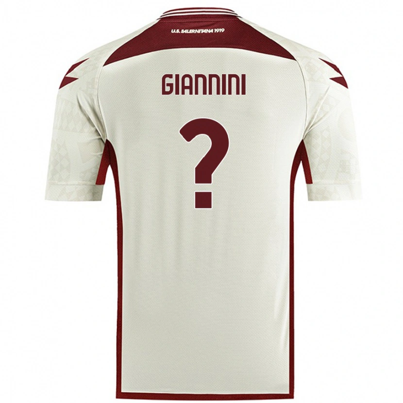 Danxen Dame Emanuele Giannini #0 Kremfarge Bortetrøye Drakt Trøye 2024/25 Skjorter T-Skjorte
