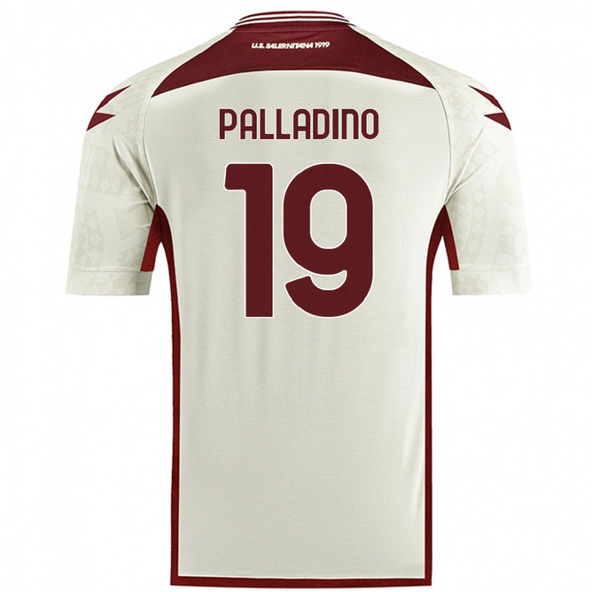 Danxen Dame Alfonso Palladino #19 Kremfarge Bortetrøye Drakt Trøye 2024/25 Skjorter T-Skjorte
