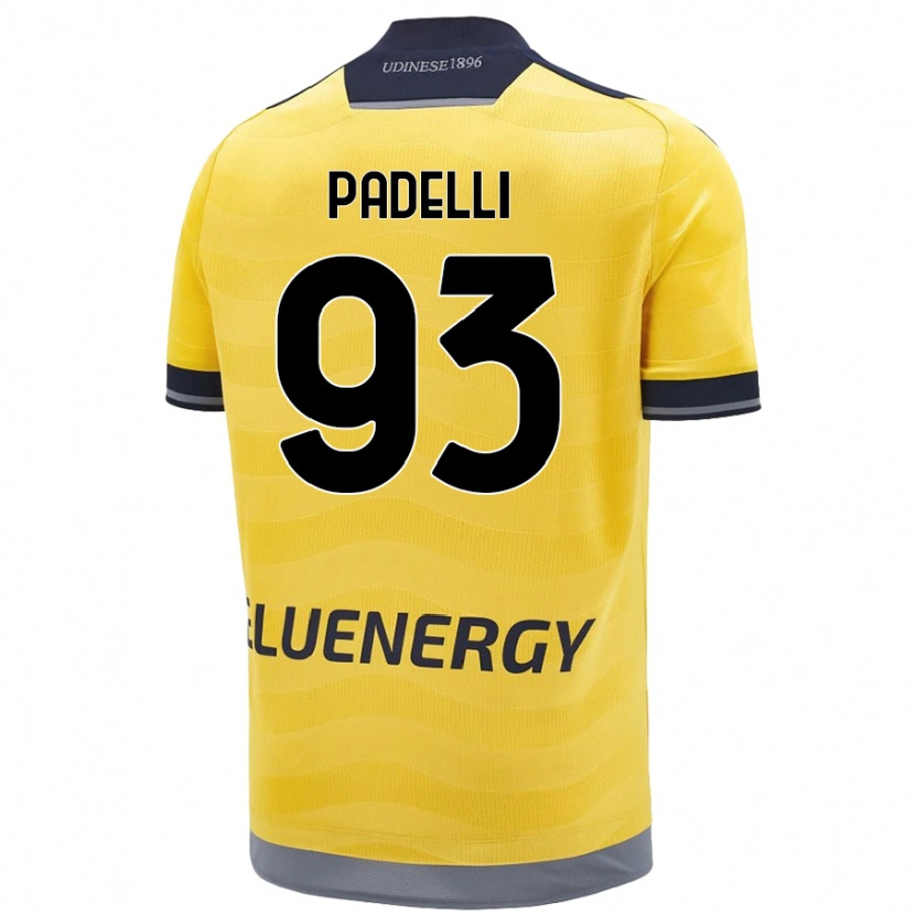 Danxen Dame Daniele Padelli #93 Gyllen Bortetrøye Drakt Trøye 2024/25 Skjorter T-Skjorte