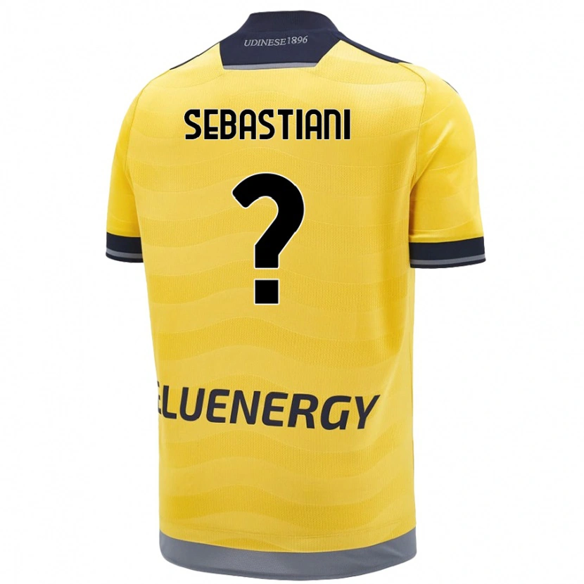 Danxen Dame Josè Alberto Sebastiani #0 Gyllen Bortetrøye Drakt Trøye 2024/25 Skjorter T-Skjorte