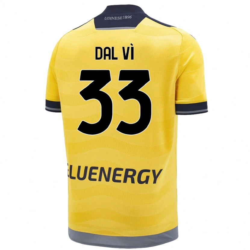 Danxen Dame Matteo Dal Vì #33 Gyllen Bortetrøye Drakt Trøye 2024/25 Skjorter T-Skjorte